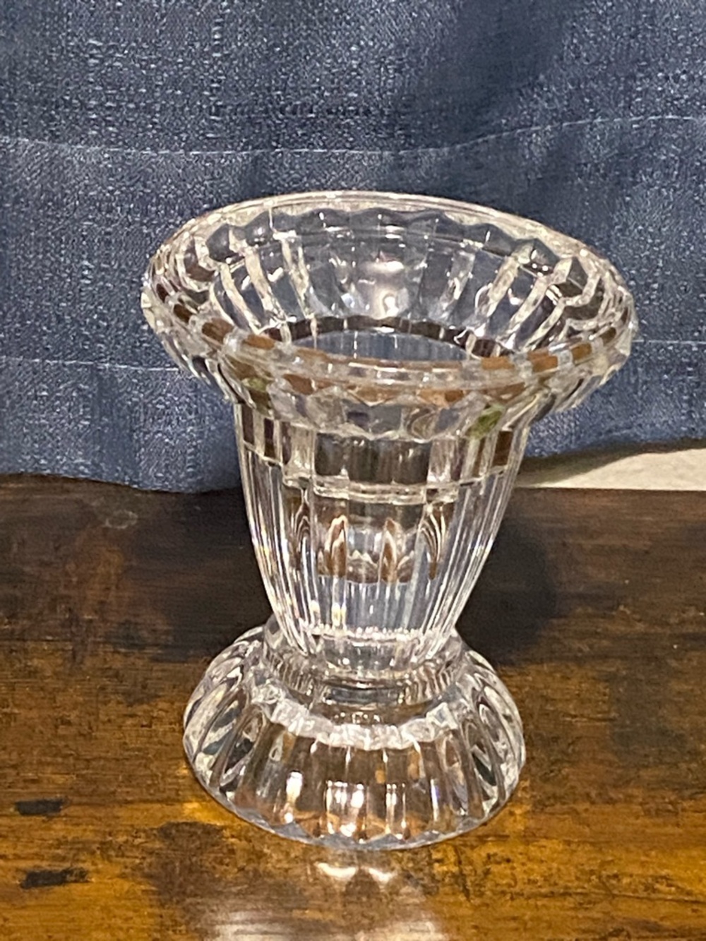 Gorham Crystal radiance reversible candle holder